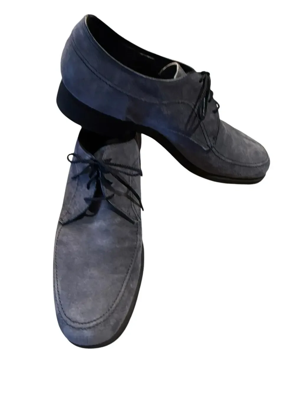 Vintage Hush Puppies Men’s 8/8.5 Gray Suede Lace Up Shoes